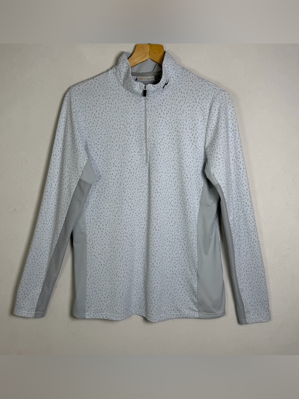 KJUS Women Women’s Large / EU 40 (US 10) Golf Quarter Zip Pullover UPF 50+ White